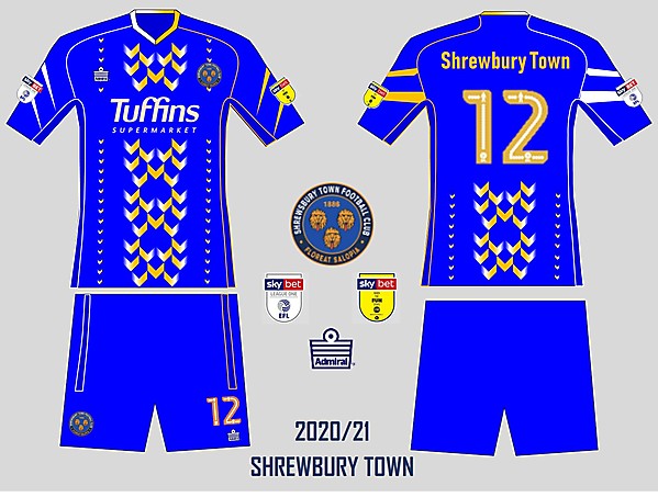 Shrewbury town 2020/21 prototype