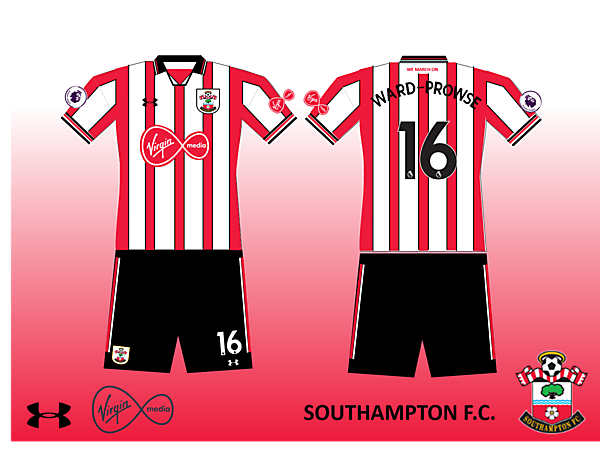 Southampton FC Home Kit 2019/2020 Retro V.1