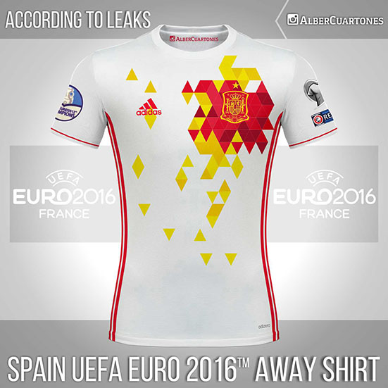 Spain Uefa Euro 16 Away Shirt According To Leaks