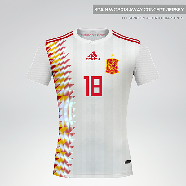 spain world cup jersey 2018