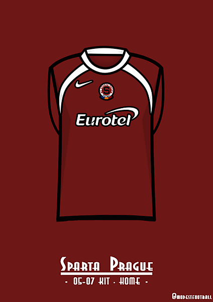Sparta Prague home kit 05-07