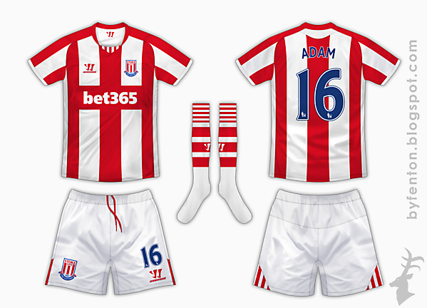 Stoke City Home Kit - Warrior