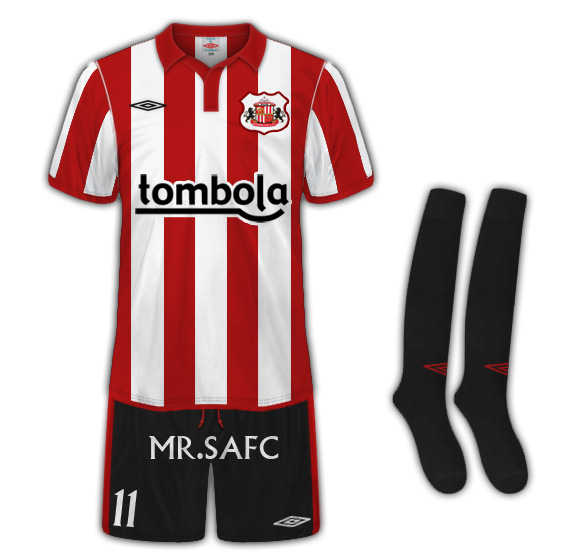 Sunderland AFC Home Kit tailored by umbro