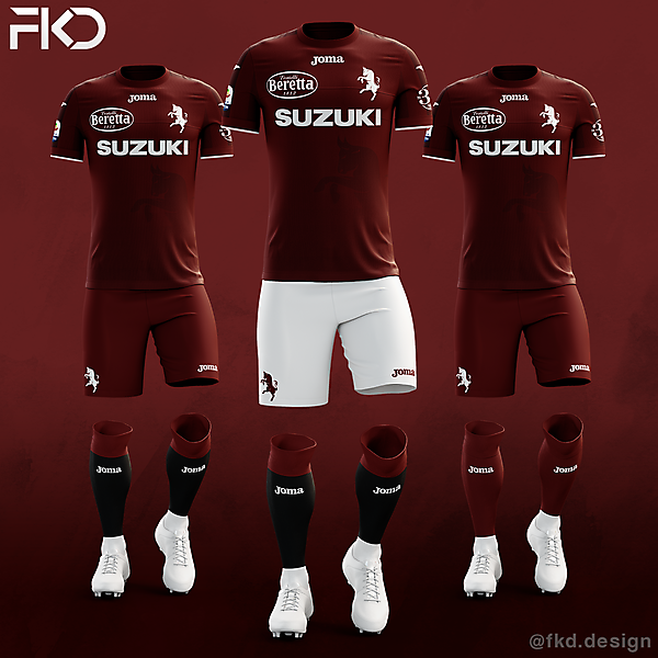 Torino FC - Joma Home Kit (3 Alternatives)