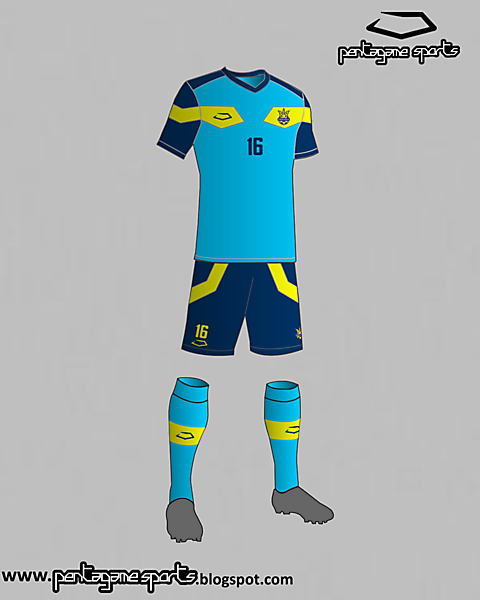 Ukraine National Football Team Third Kit 2016