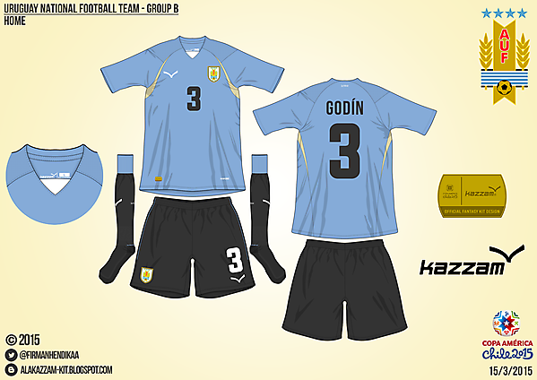 Uruguay Home - Group B, 2015 Copa América