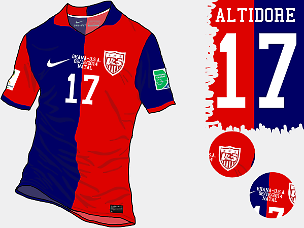 USA 2014 WC Away Shirt (Remake)