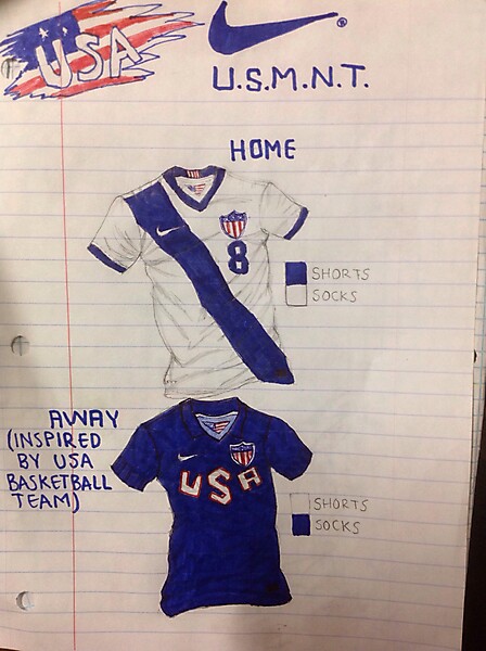 USA Home and away kits concept(2016)