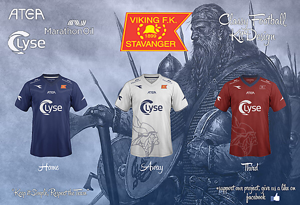 Viking FK Home, Away and Third Fantasy Kit 14/15