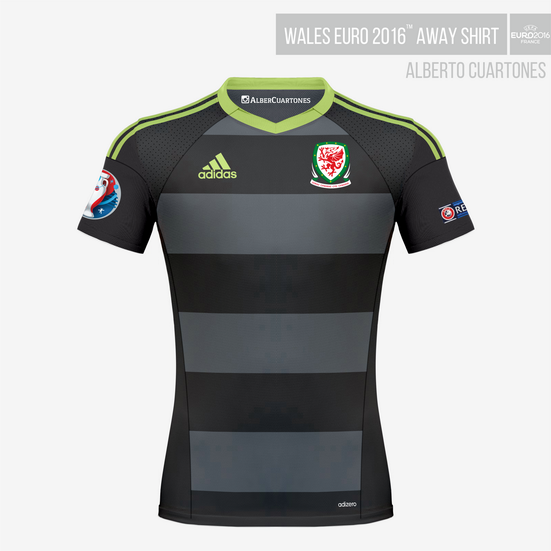 Wales Uefa Euro 16 Away Shirt