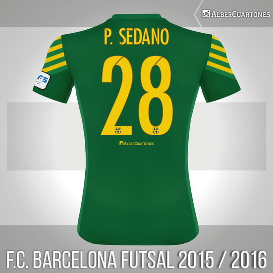 F.C. Barcelona Futsal 2015 / 2016 Goalkeeper Shirt