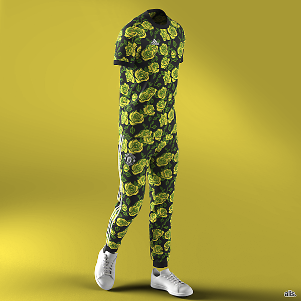 MAN UTD X adidas - Lancashire Rose X Newton Heath FC Mashup