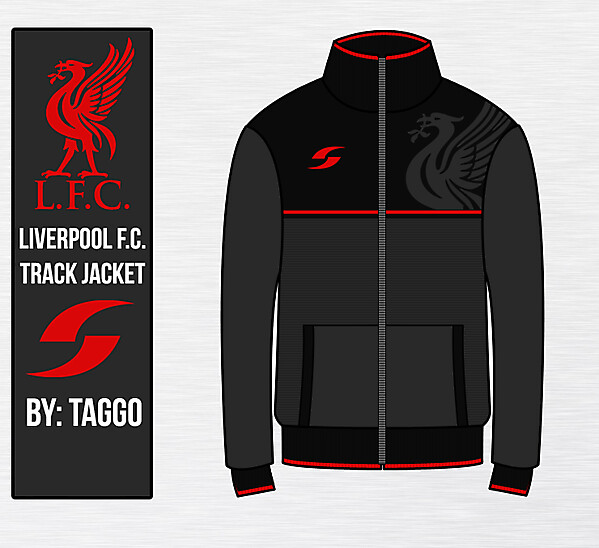 Liverpool Black Track Jacket
