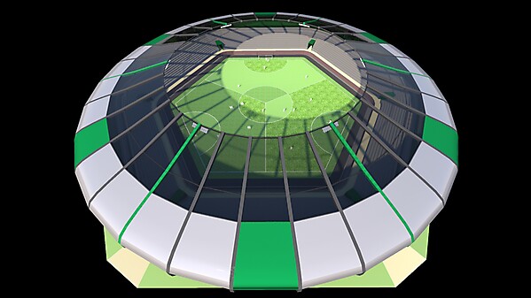 Stadium for Three Sided Football