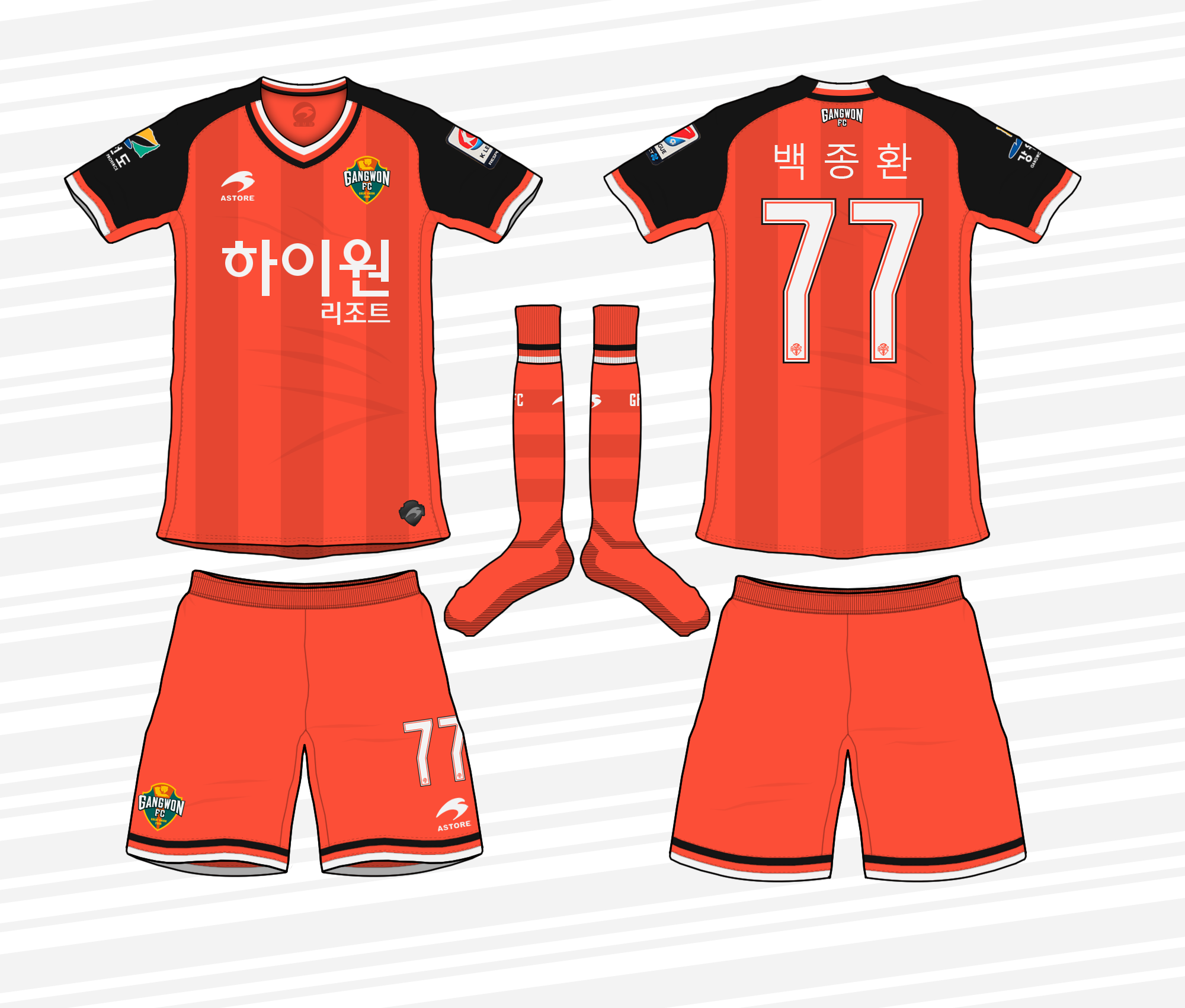 Gangwon top fc kit
