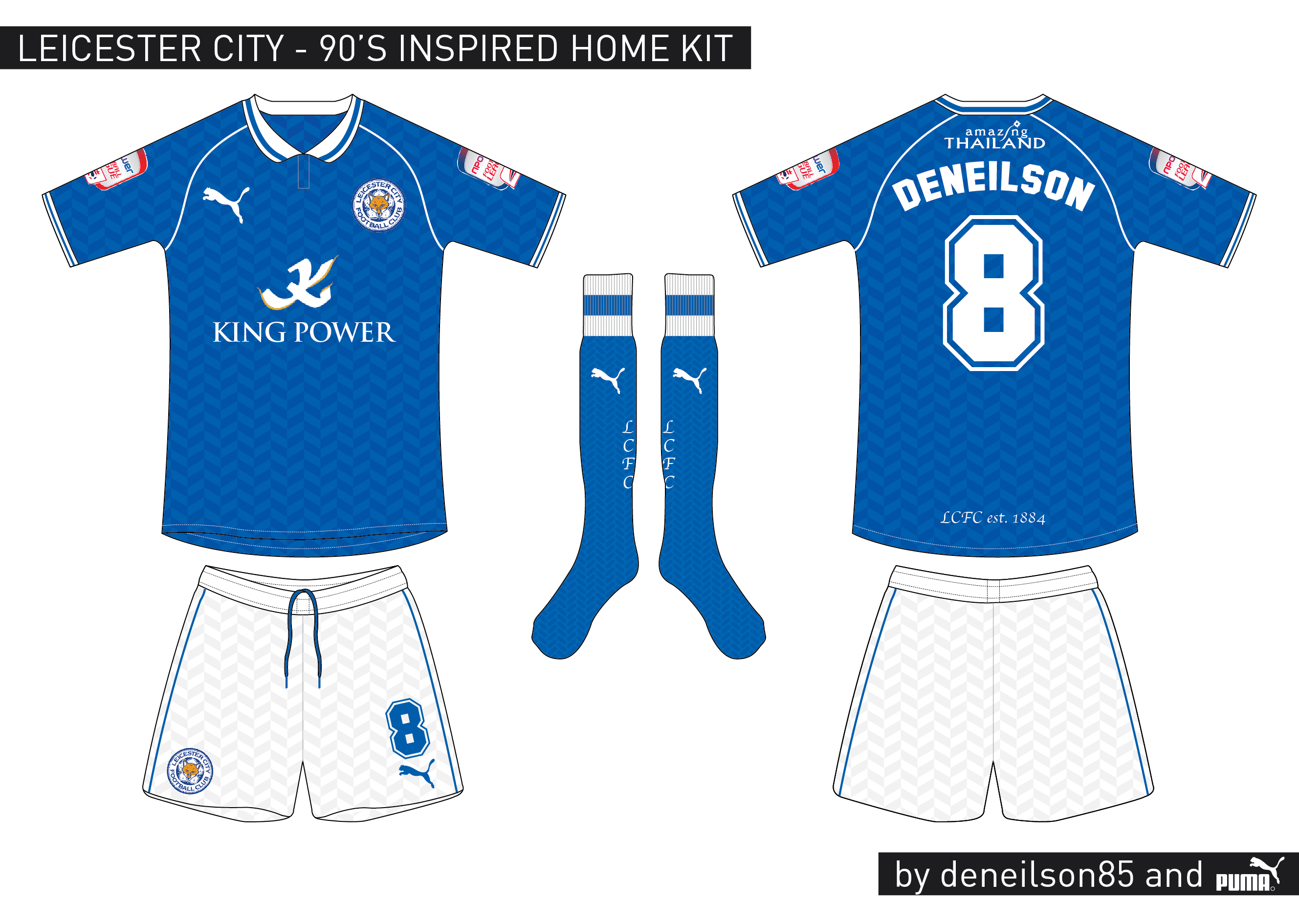 Leicester City Home Kit