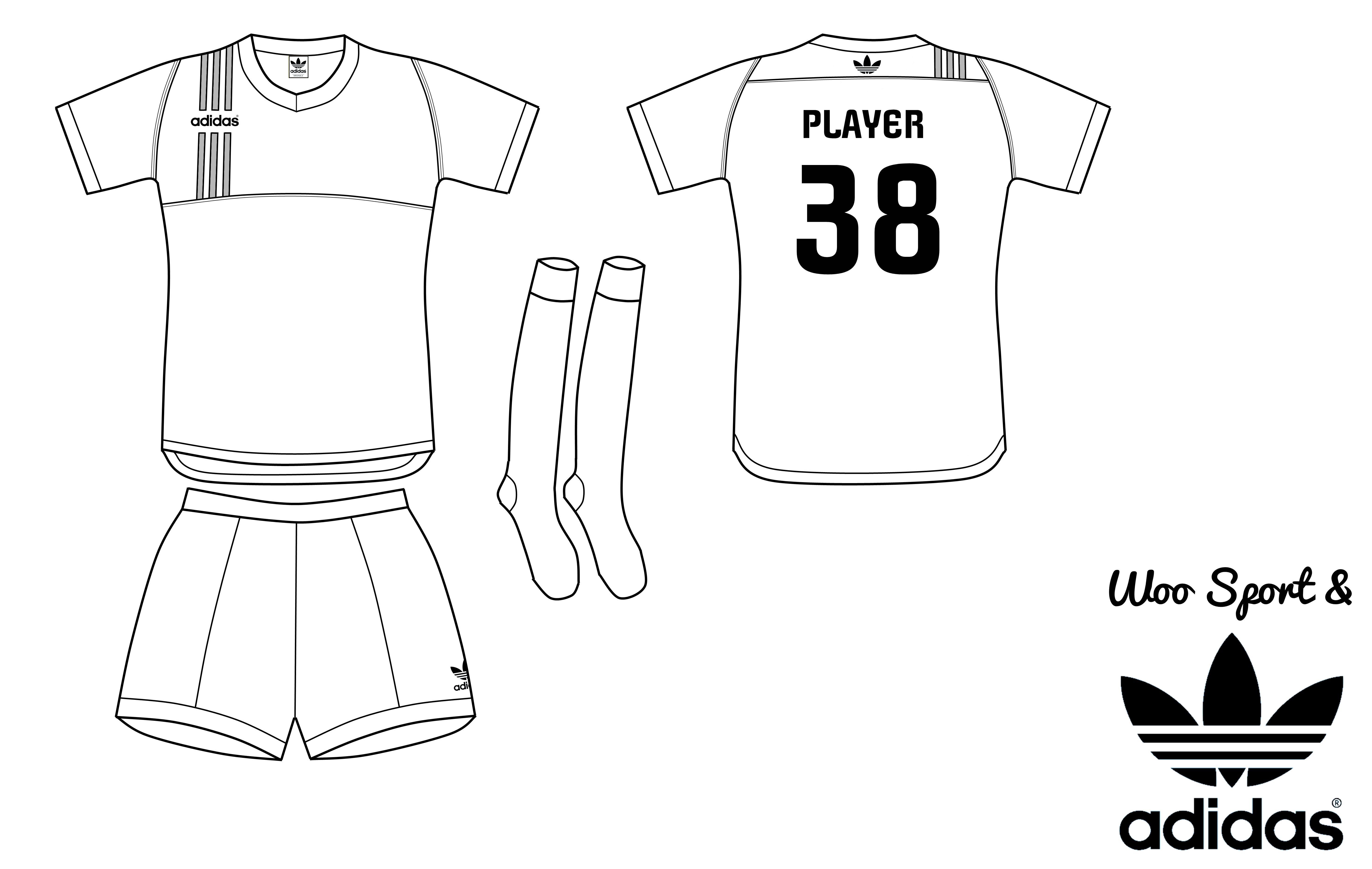 Adidas football hot sale kit template
