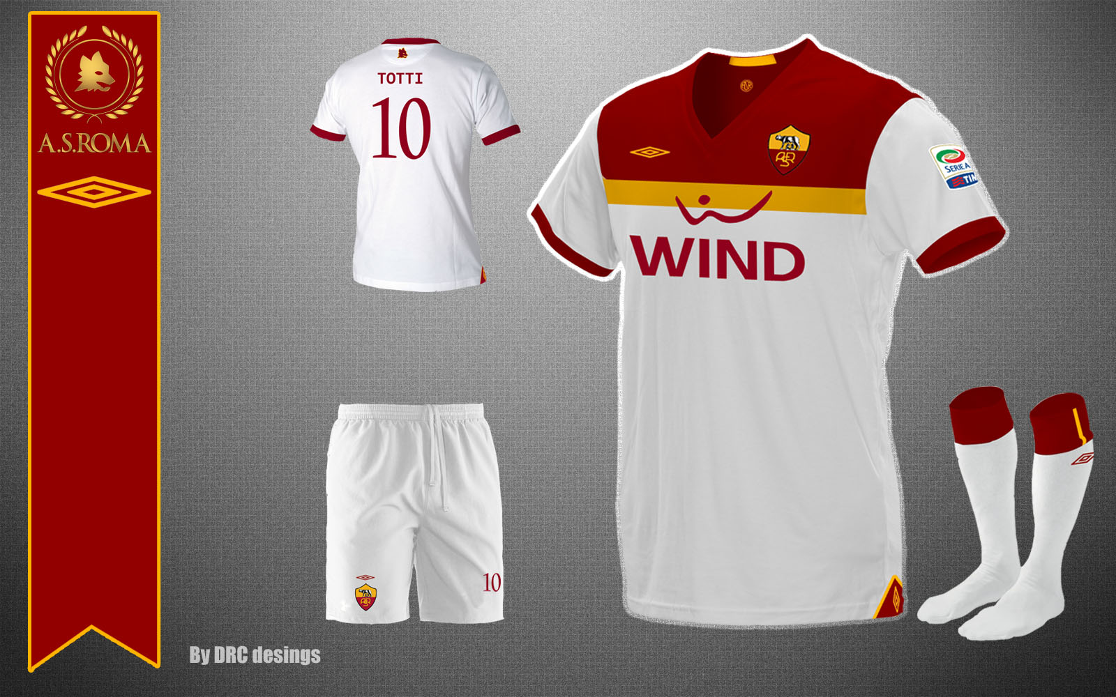 roma home and away kit