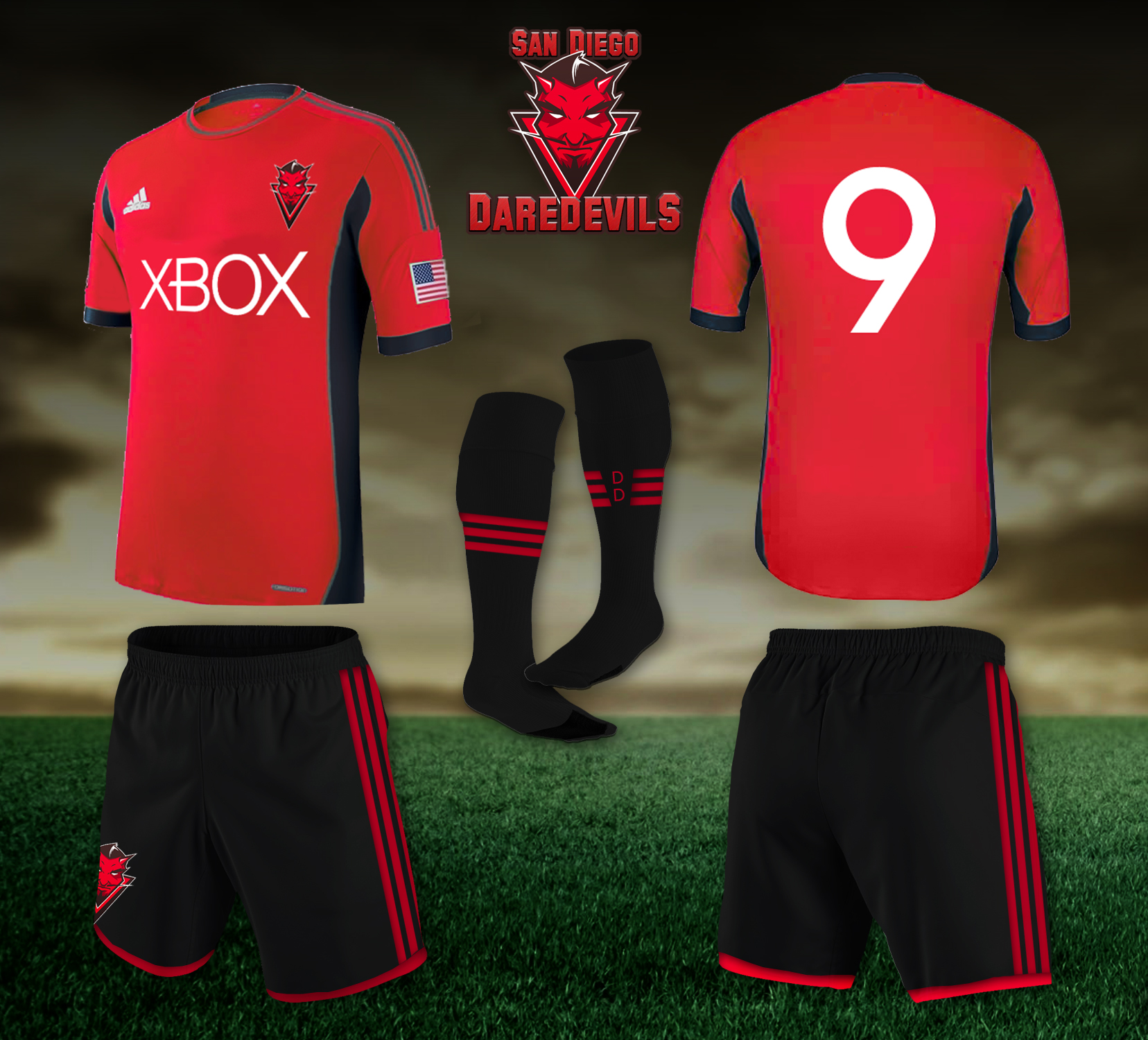 San Diego Daredevils Home Kit