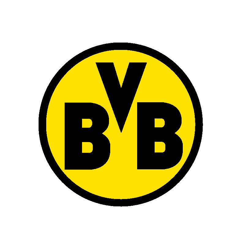 BVB-Wandtattoo Skyline,Dortmund mit Wahrzeichen wie Stadion, schwarz