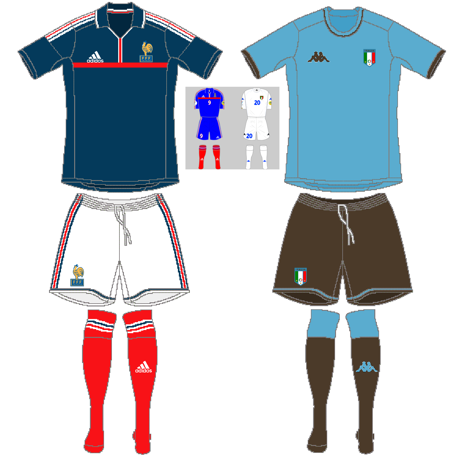 France vs Italy UEFA Euro 2000 Final