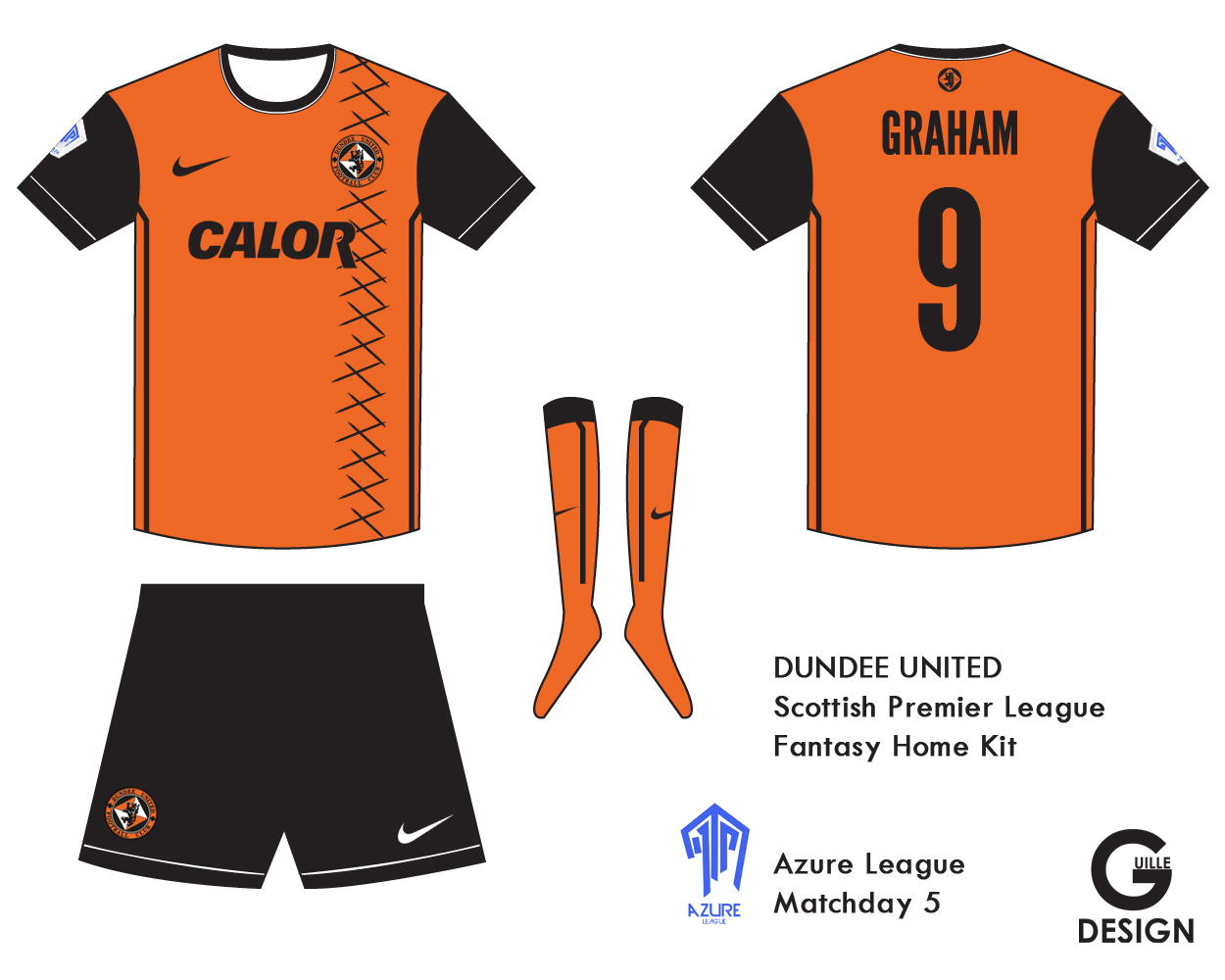 Dundee United Kit Azure League Match day 5