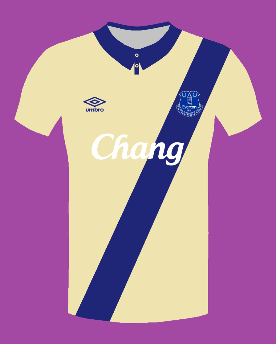 Maillot Everton 1994-1995 Away - Umbro, Taille Jeunes (164 Cm), Occasion