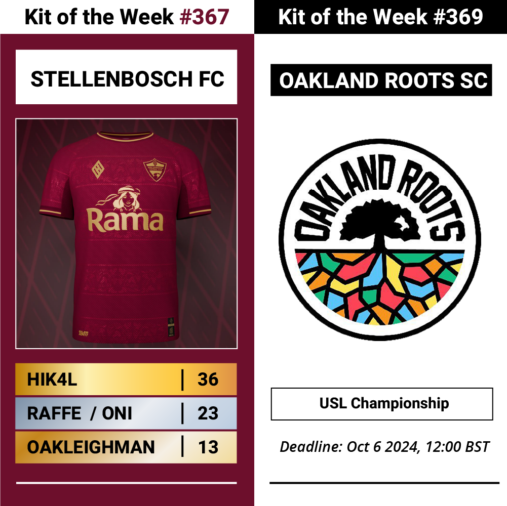 KOTW367 - RESULTS - STELLENBOSCH FC | KOTW369 - OAKLAND ROOTS SC