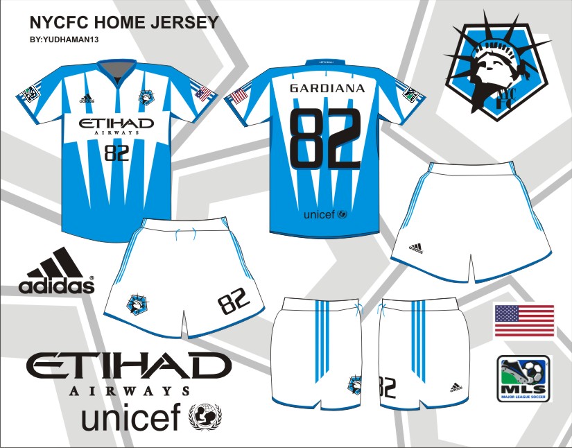 MLS Expansion team NYCFC HOME KIT Design