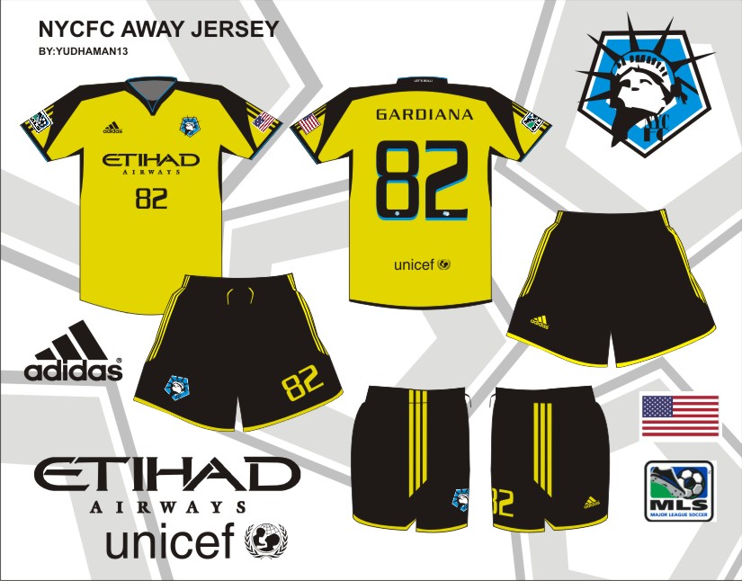MLS EXPANSION TEAM NYCFC AWAY KIT