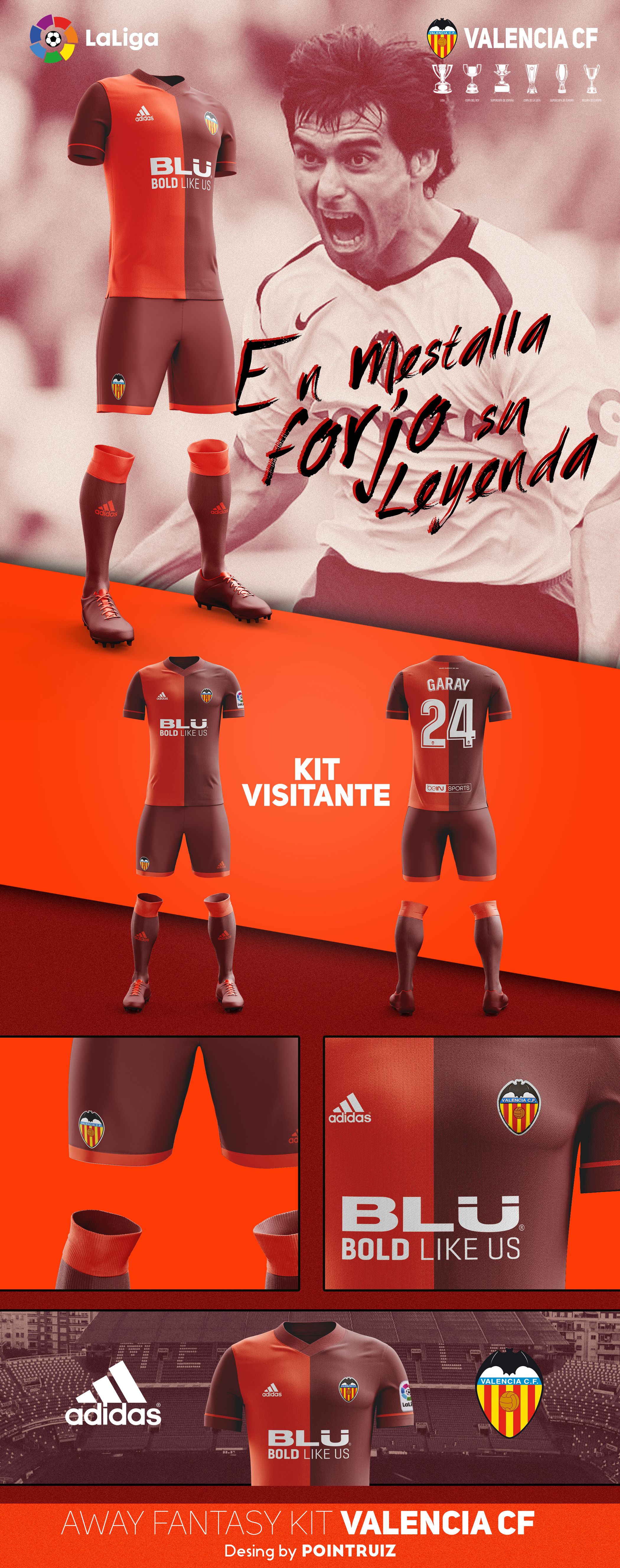 Away Fantasy Kit Valencia CF ver 3
