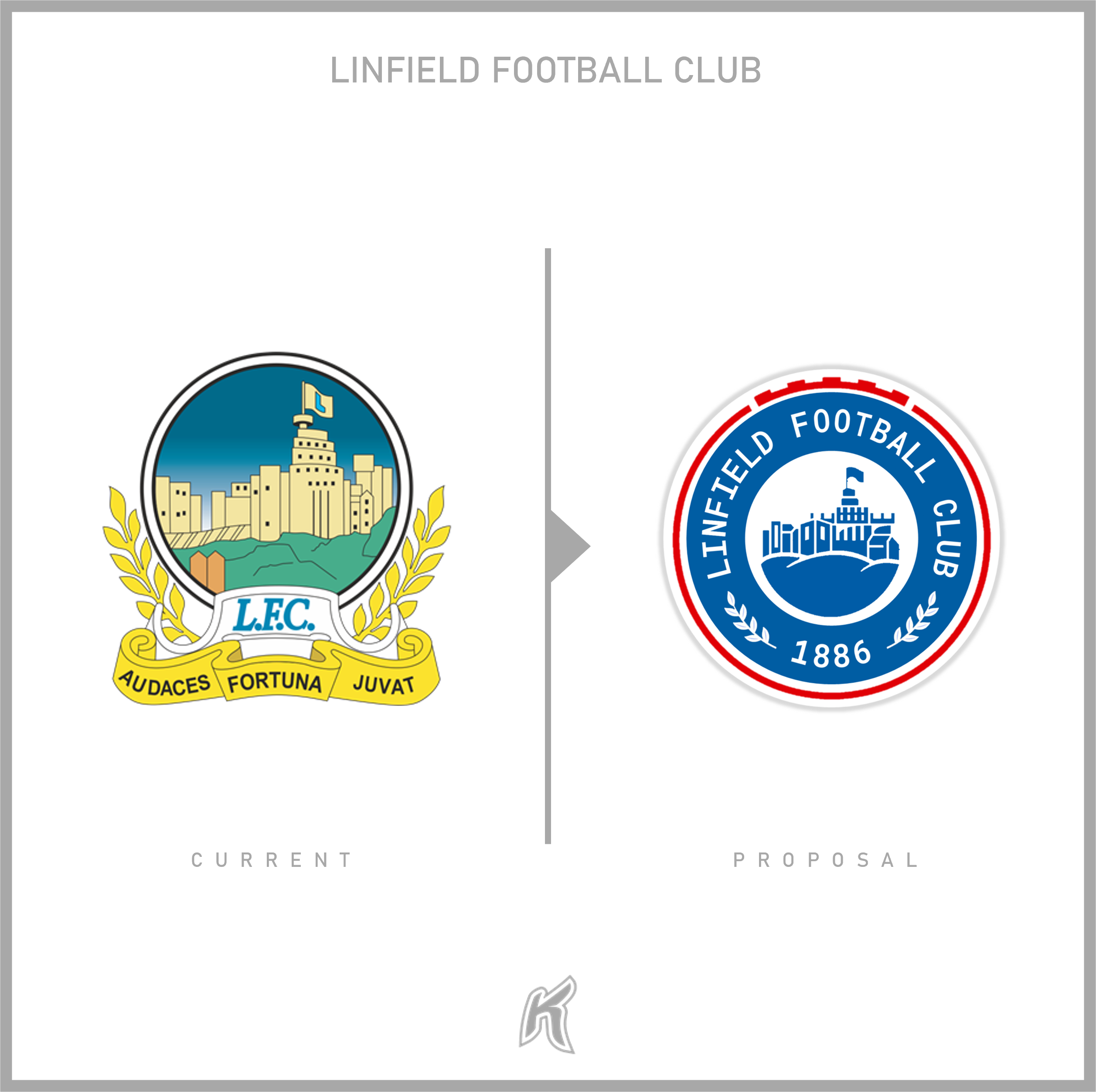 Linfield FC Logo Redesign