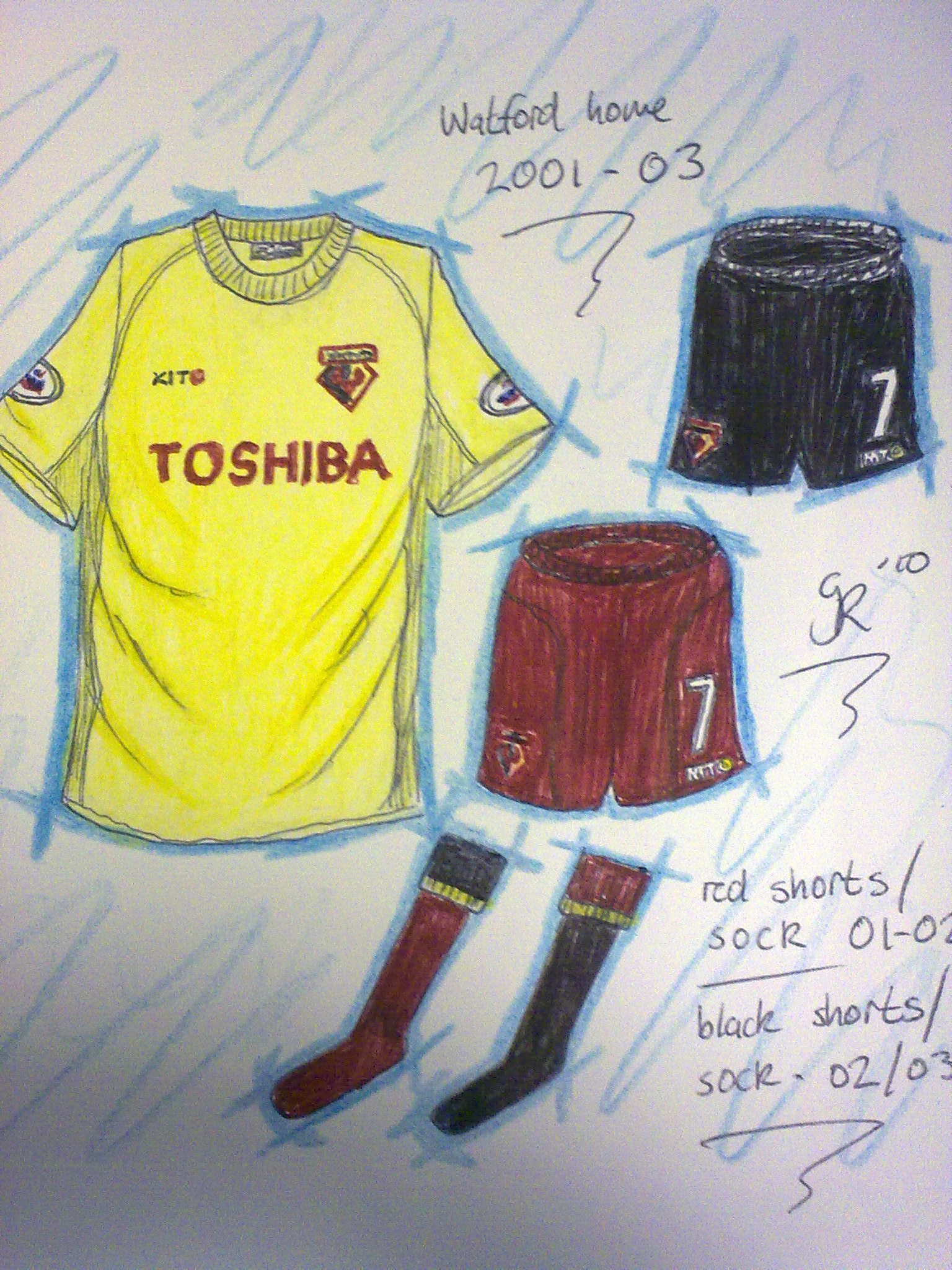watford historical kits
