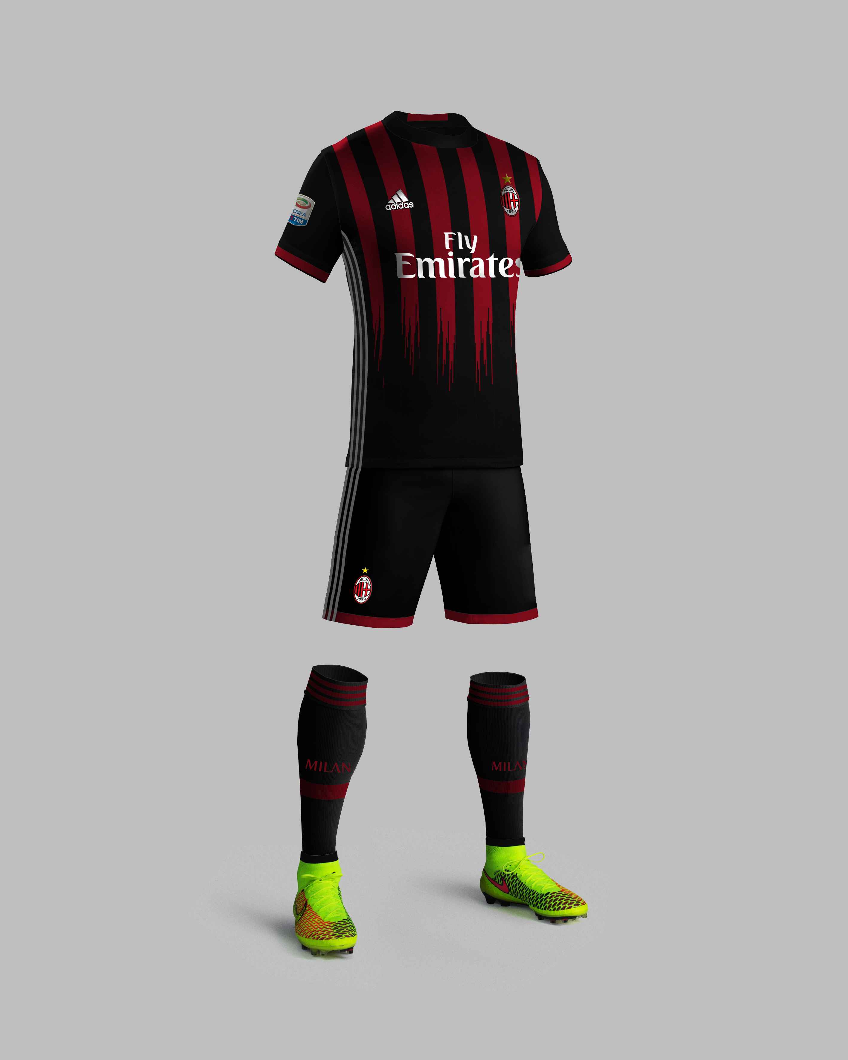 Schijn ritme Rot AC Milan 2016/17 v2