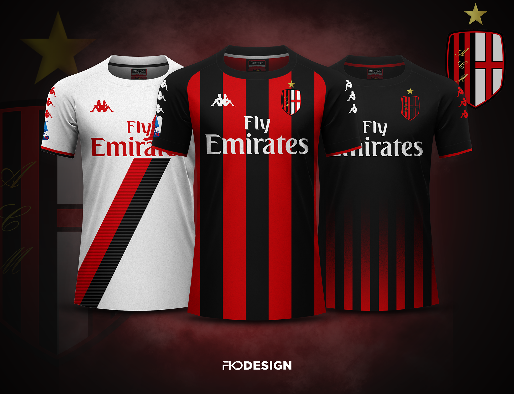 ac milan kappa shirt