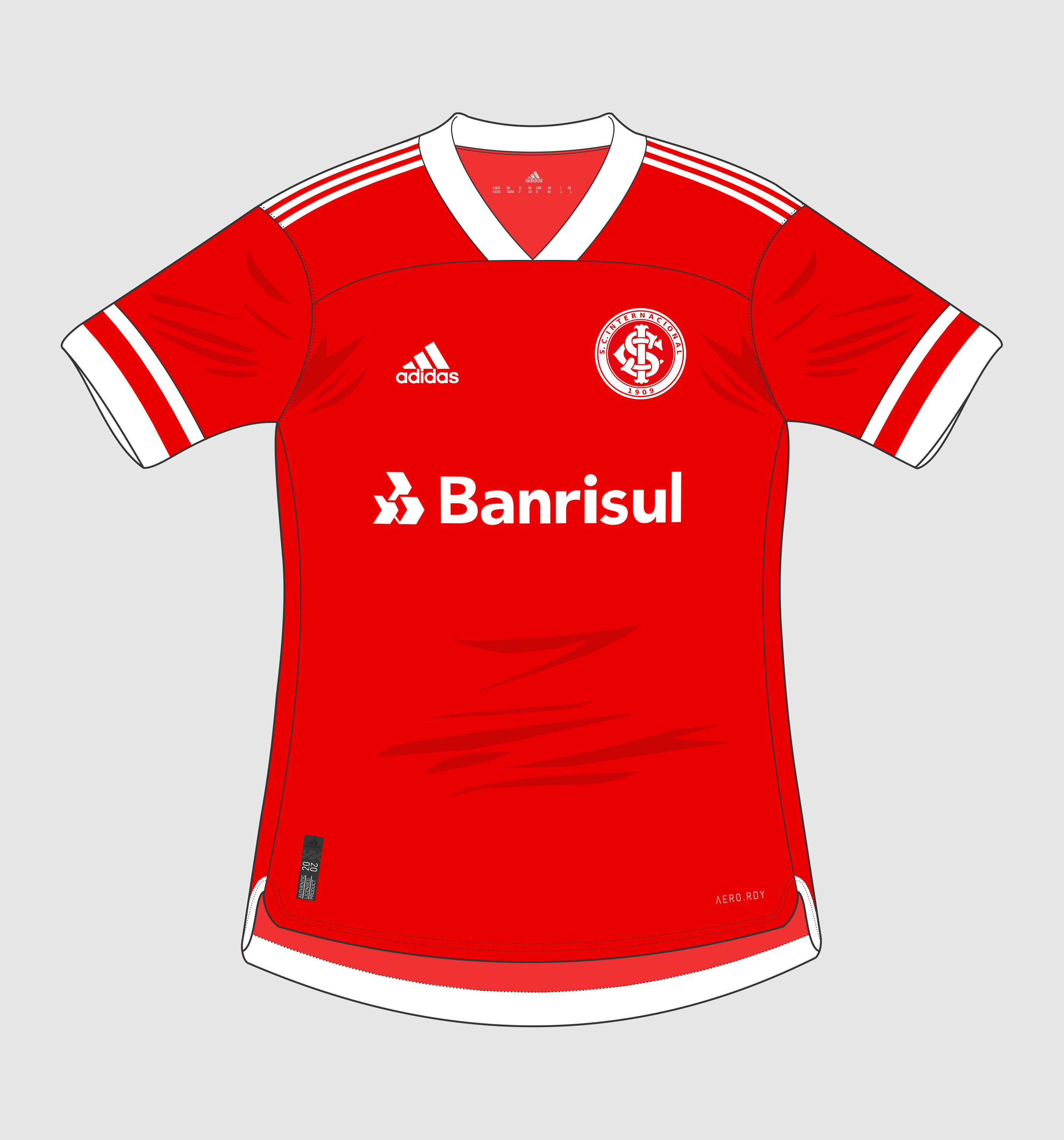Adidas S.C. Internacional 2020 Home Jersey