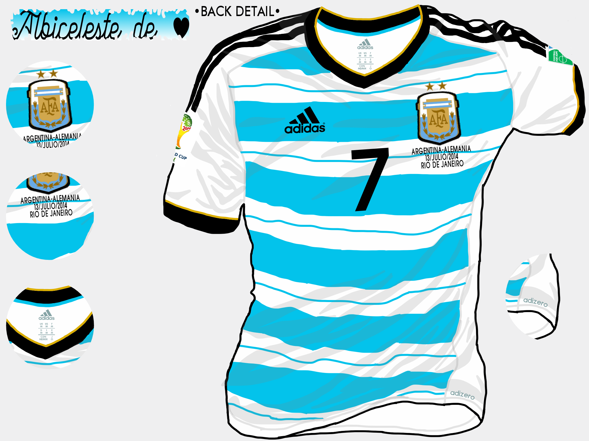 Argentina WC 2014 Home Shirt