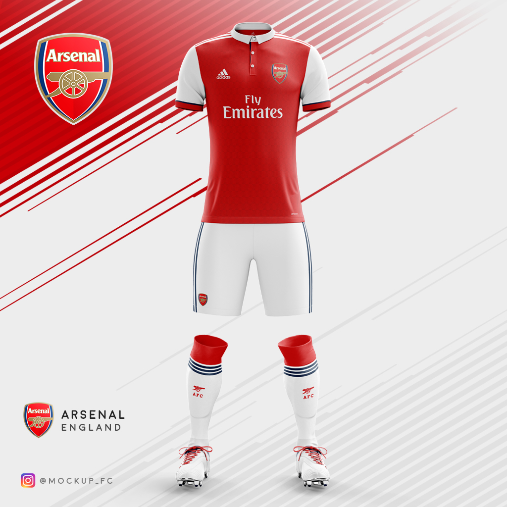 Arsenal X Adidas Home Kit