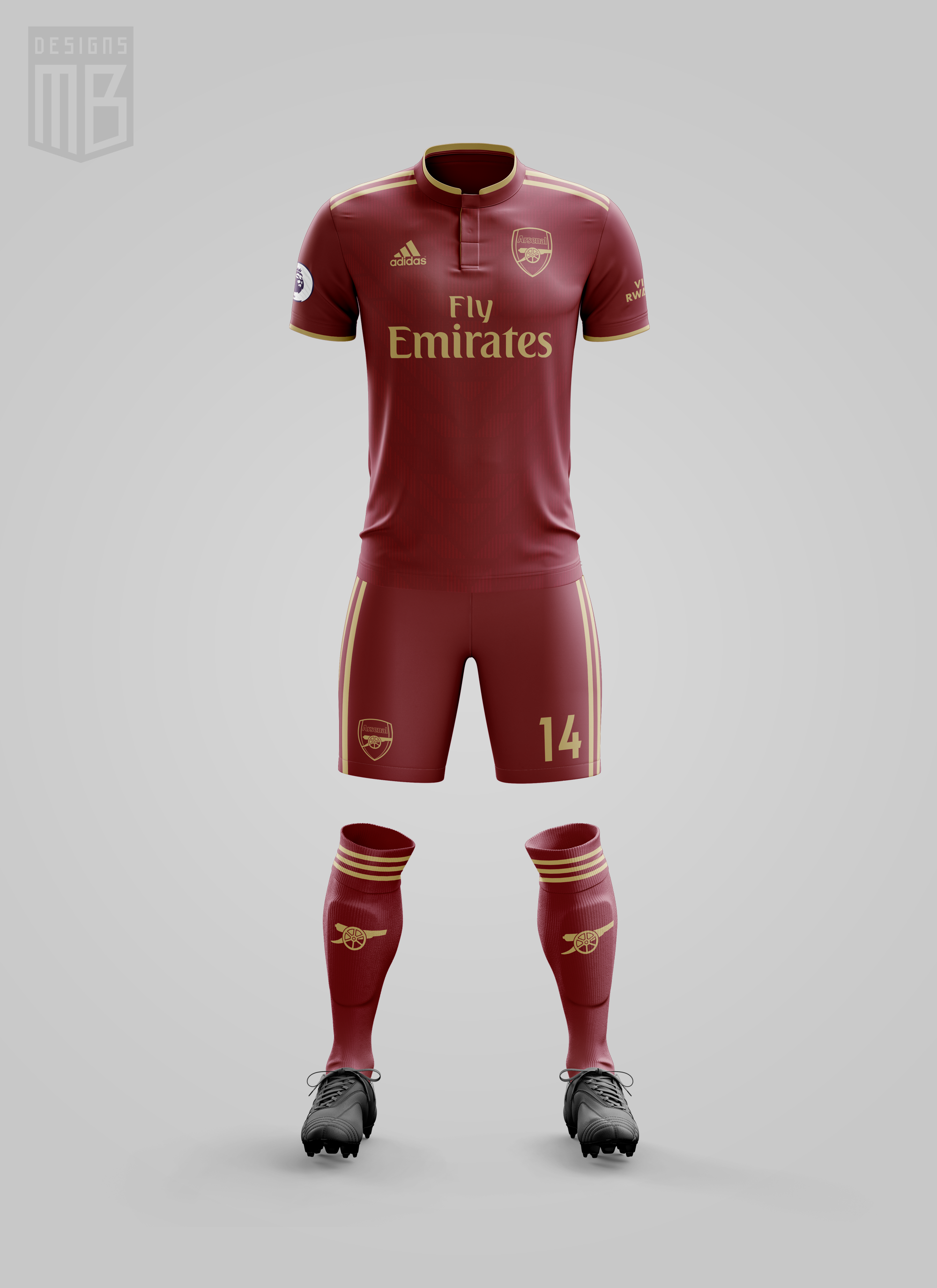 arsenal maroon kit