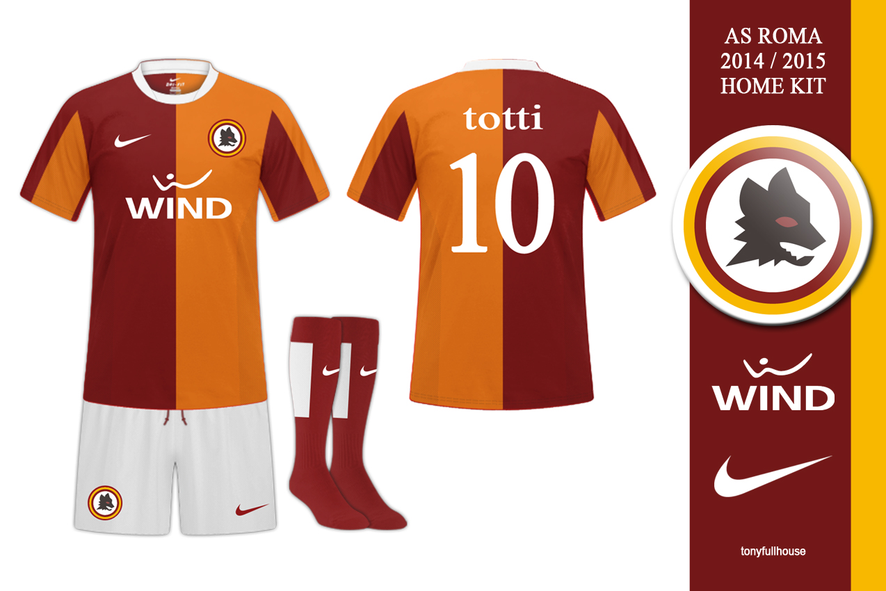 AS Roma 2014/2015 Home Kit