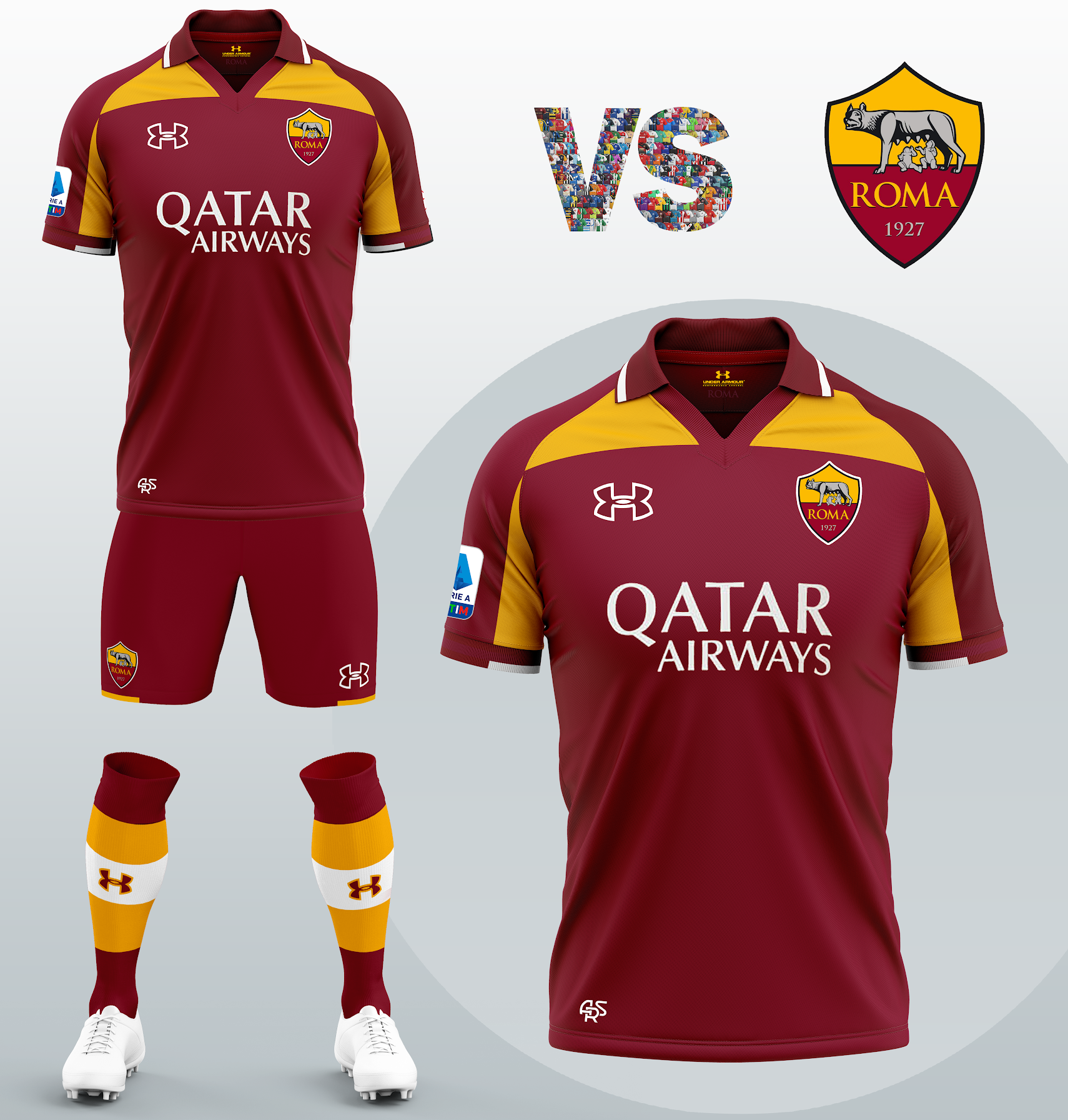 Magliette roma under shop armour