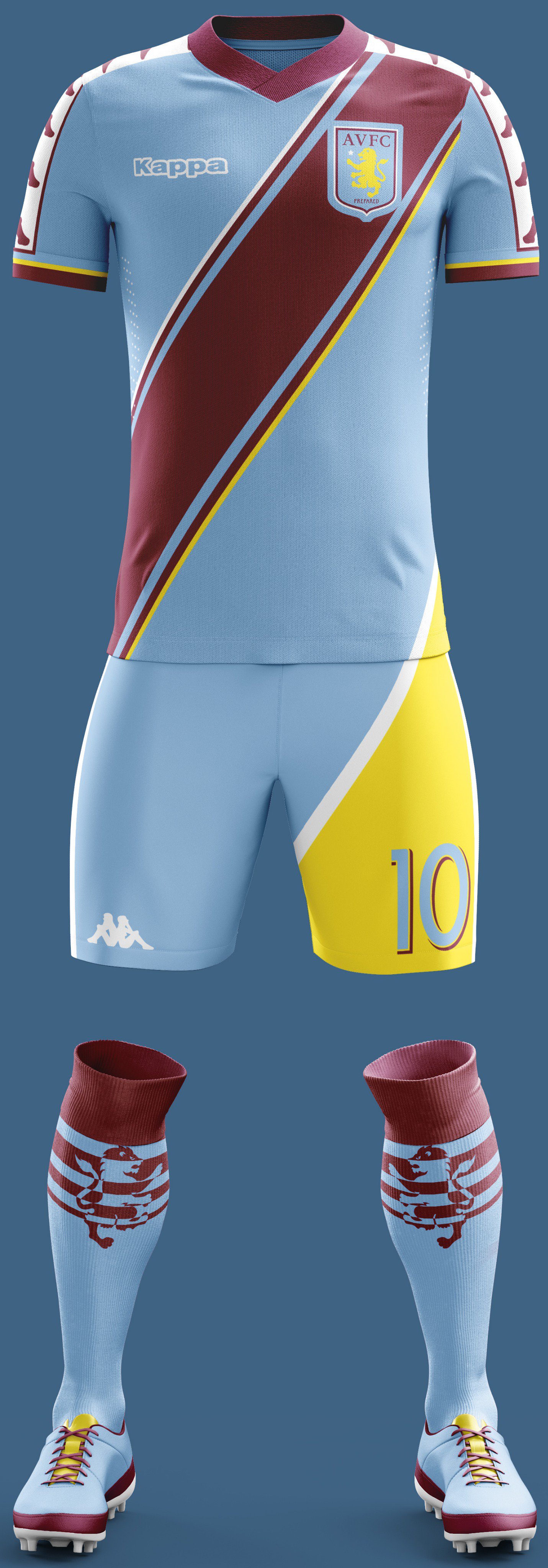 Aston Villa X Kappa Away Concept Kit