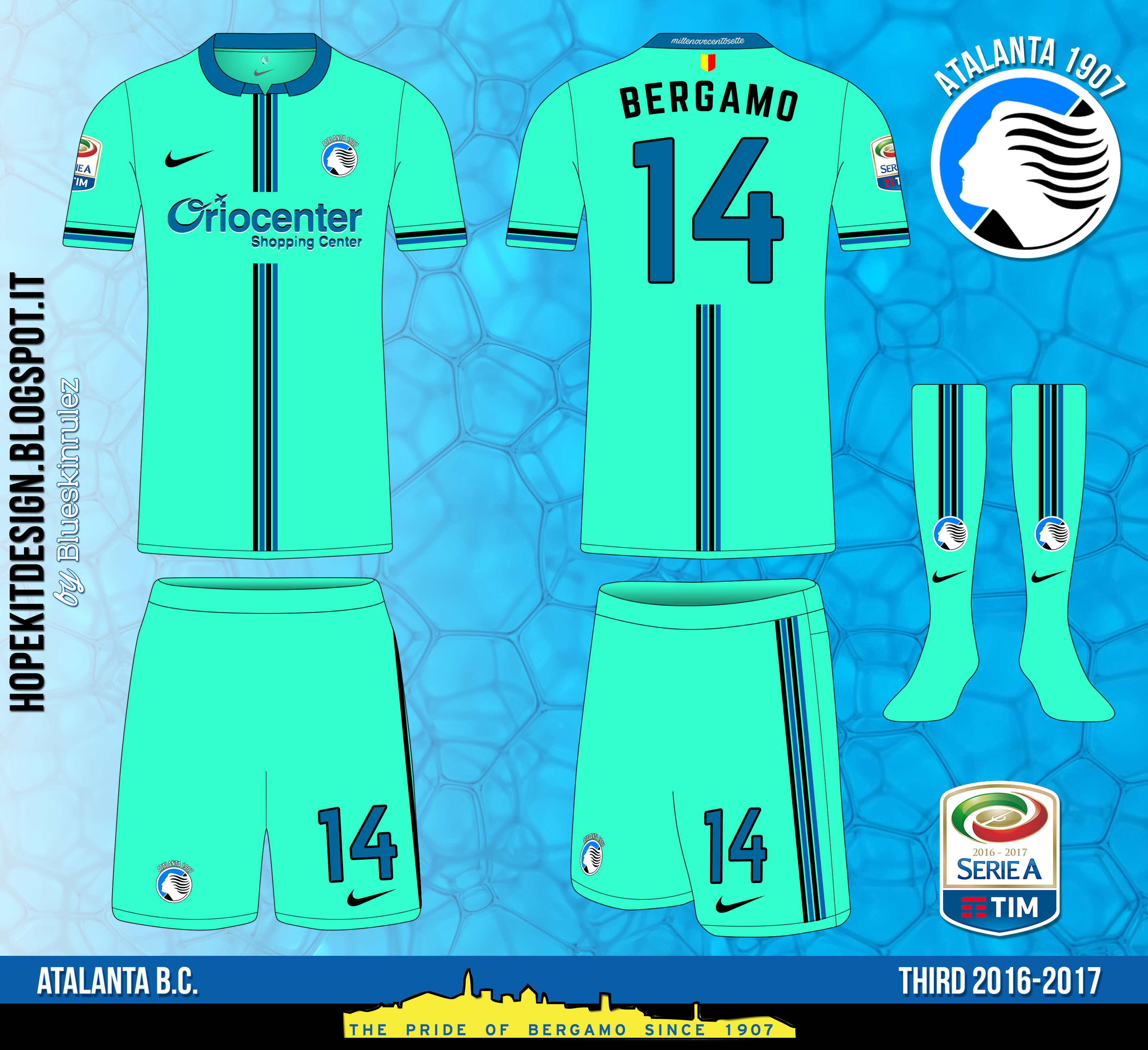 Atalanta top jersey 2016