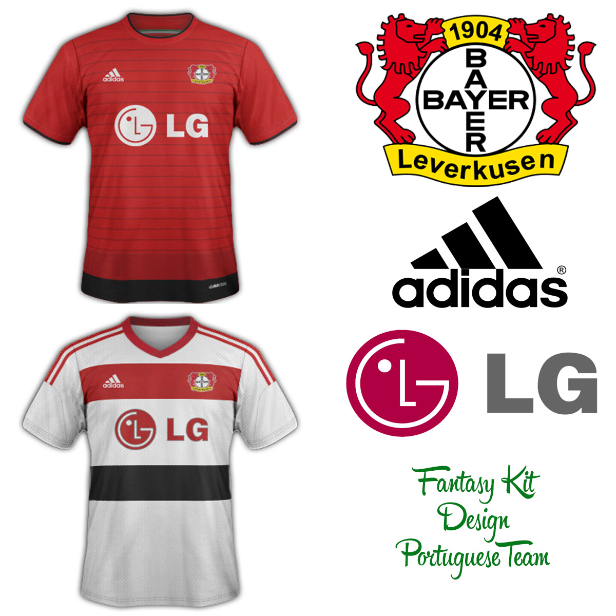 Bayer Leverkusen Home And Away Fantasy Kit 2014 2015