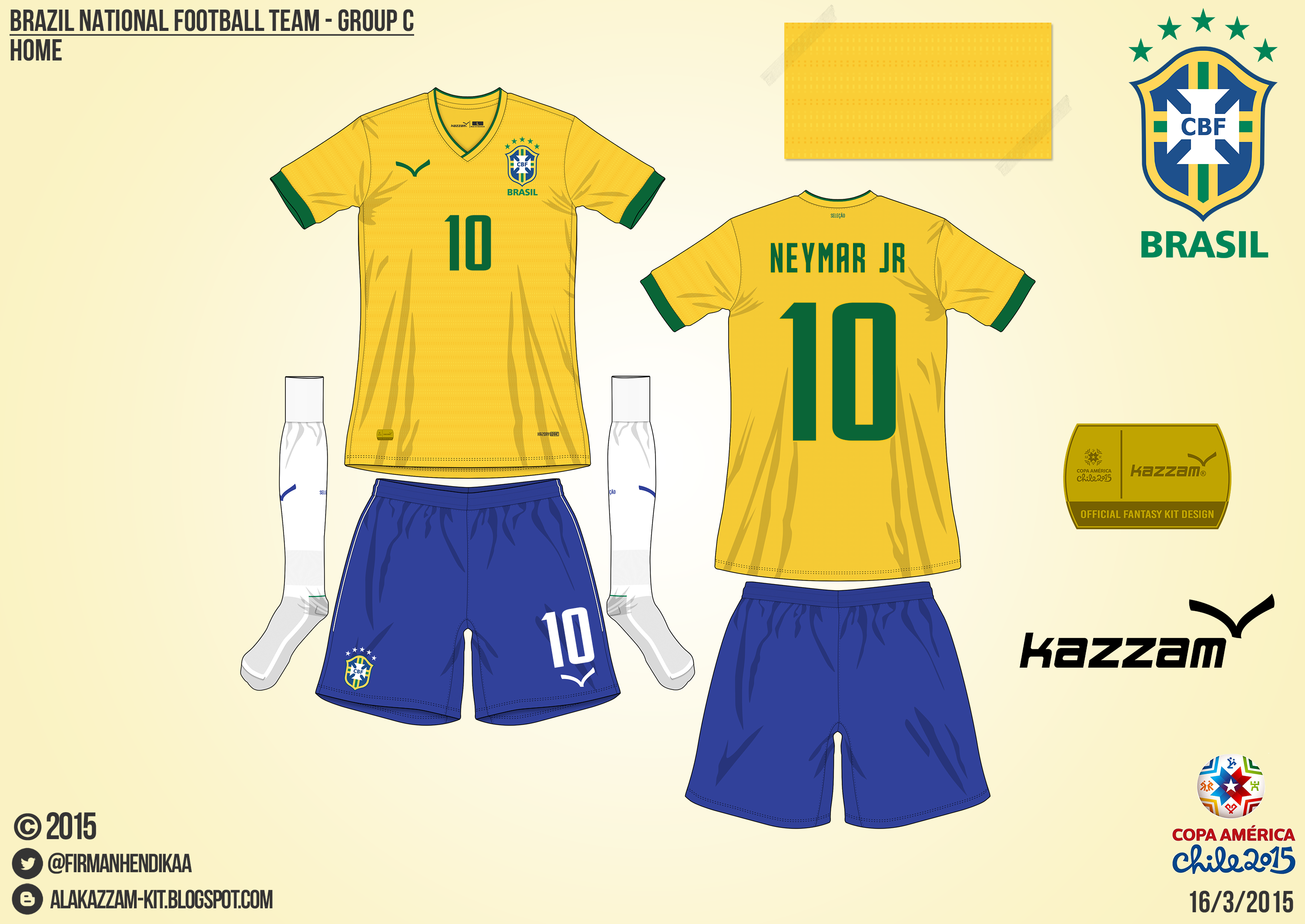Brazil Home - Group C, 2015 Copa América