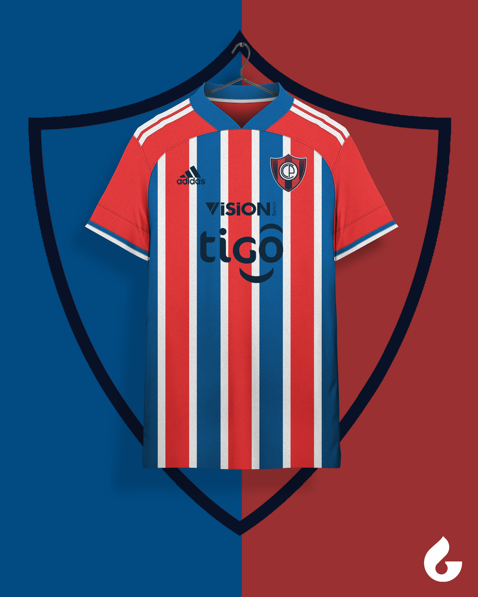 Cerro Porteno soccer jersey 2022