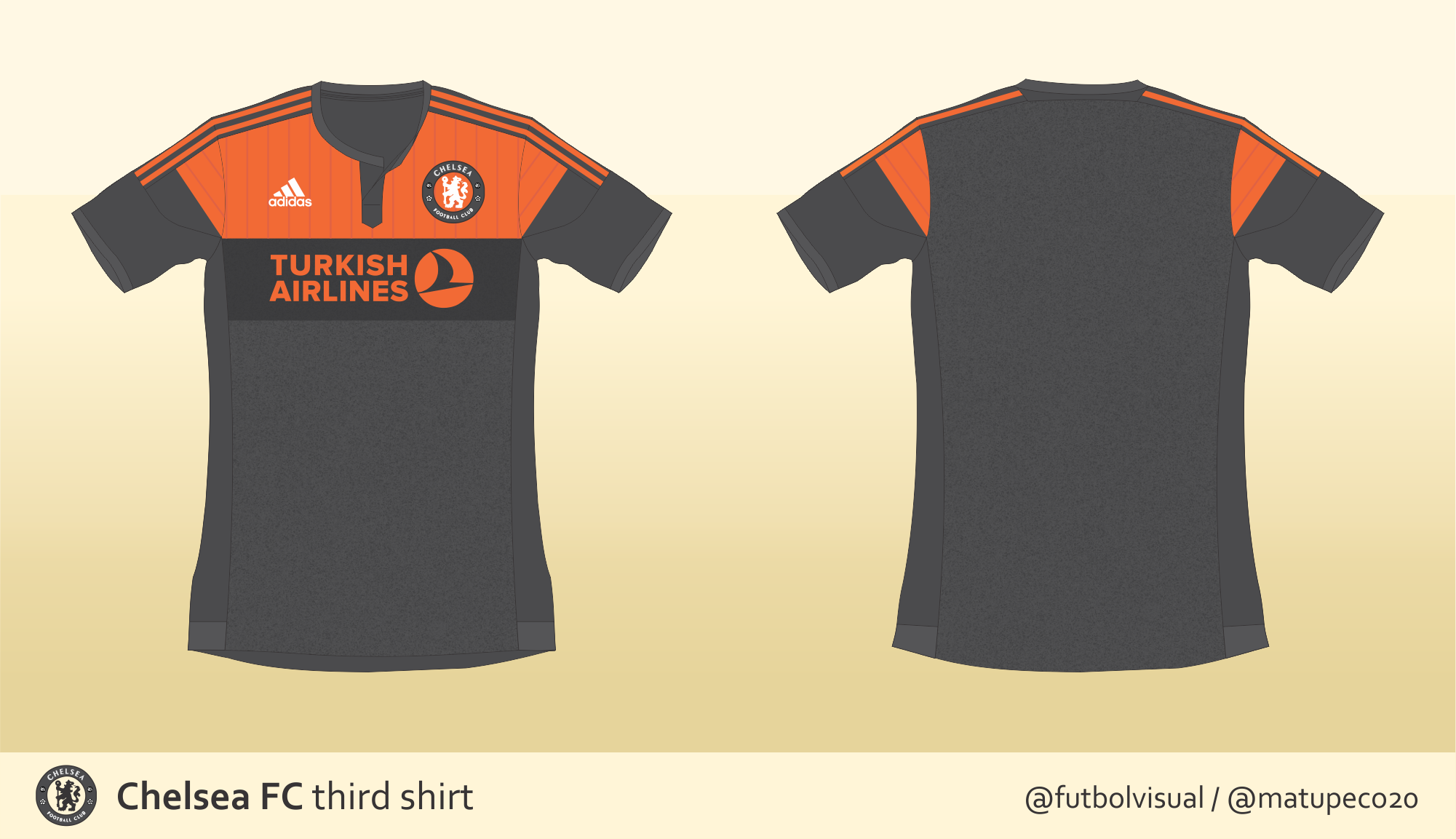 Orange and shop grey chelsea kit