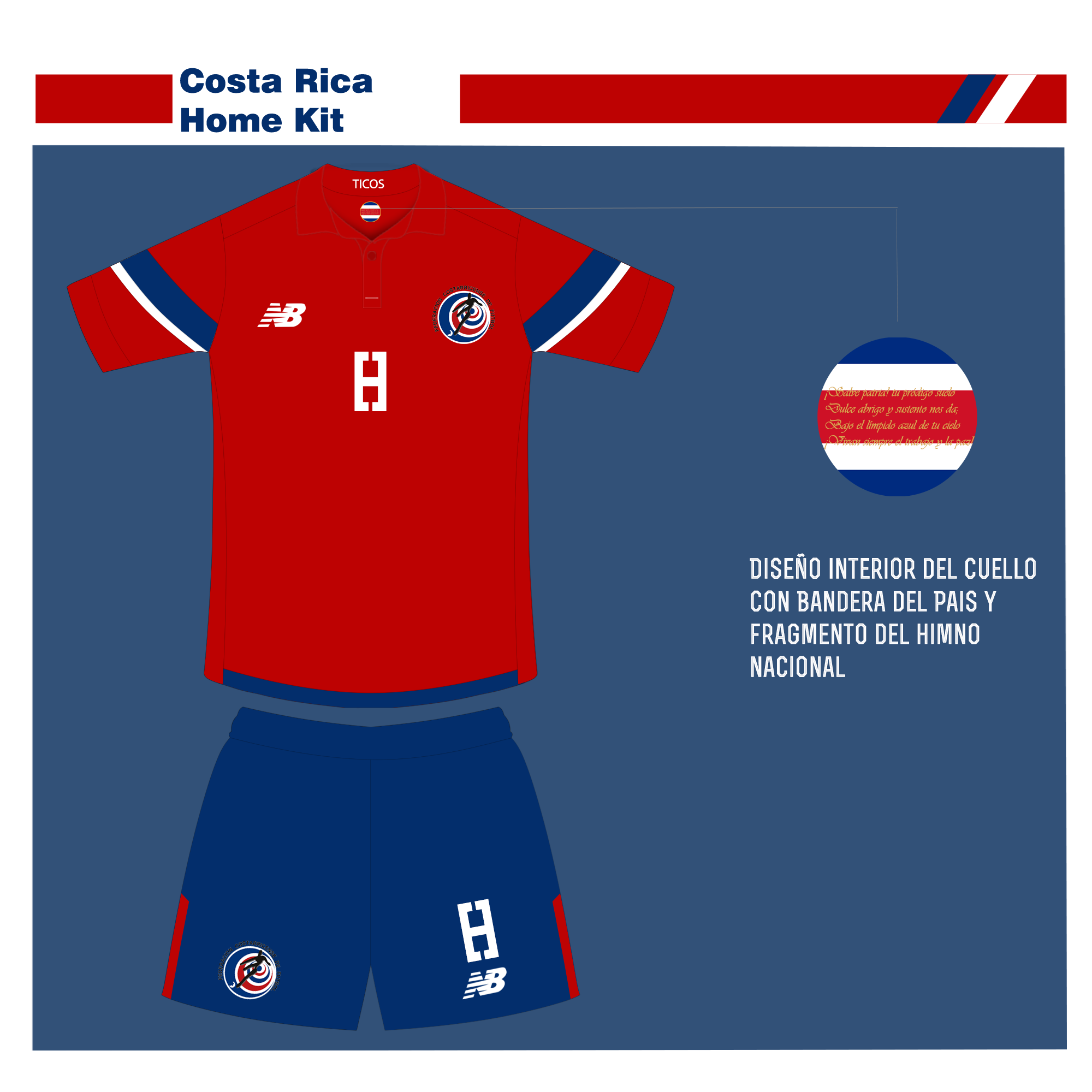 costa rica new balance blue jersey