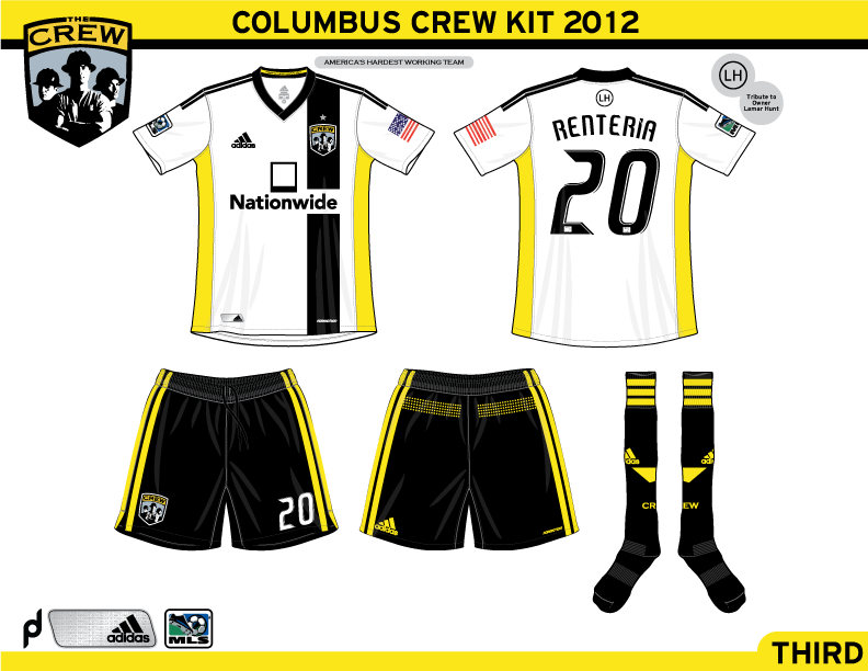 Columbus Crew 2012 Kits
