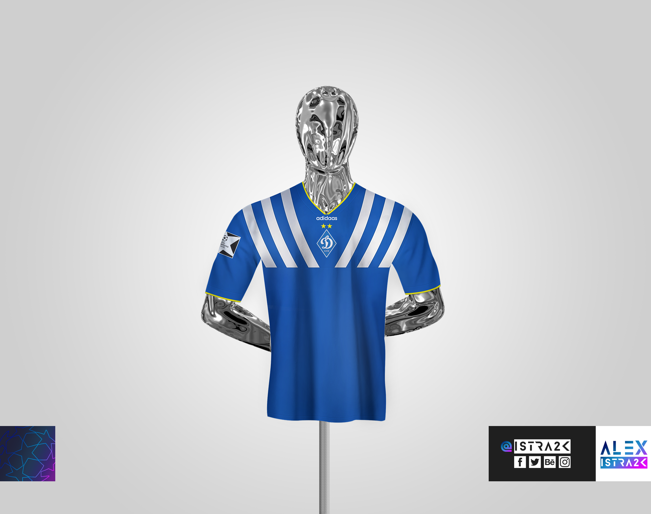 Dynamo Kyiv Retro Ucl Shirt Away